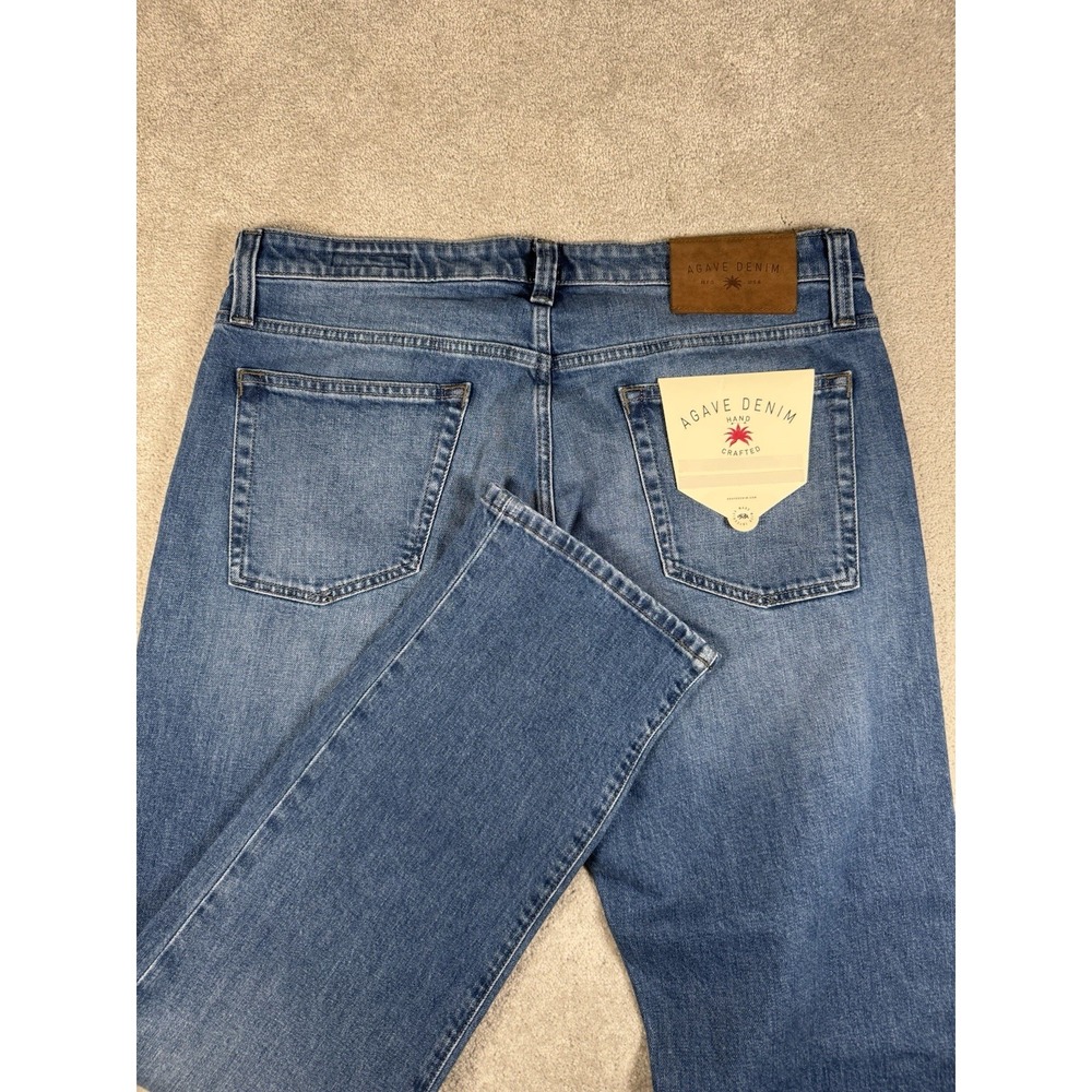 Agave‎ Denim No 11 Classic Fit Blue Jeans Men's Size 36x34 Big Drakes 4 Year NWT